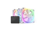 Wentylator obudowy - NZXT F120 RGB 3-pack & RGB Controller - White - Wentylator obudowy - 120mm - Biały z oświetleniem RGB - 28 dBA - RF-R12TF-W1
