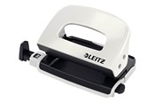 Dziurkacz i zszywacz - Leitz Dziurkacz mały metalowy  WOW NeXXt Biały - 50601001