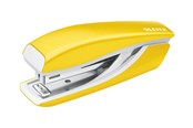 Dziurkacz i zszywacz - Leitz Zszywacz metalowy mini  NeXXt WOW Żółty - 55281016