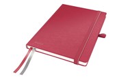 Zeszyty, notesy i formularze - Leitz Notebook Complete A5 Ruled 96 gram 80 sheet Red - 44780025