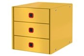 Archiwizacja i przechowywanie - Leitz Pojemnik z 3 szufladami  Click & Store Cosy Ciepły żółty - 53680019