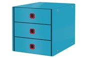 Archiwizacja i przechowywanie - Leitz Pojemnik z 3 szufladami  Click & Store Cosy Morski niebieski - 53680061