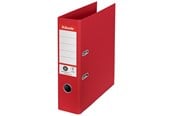 Segregator dzwigniowy i ringowy - Esselte Segregator No.1, 100%, karton w 100% z recyklingu, czerwony - 627568