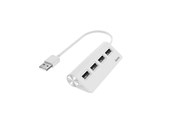 USB hub - Hama USB Hub 4 Ports USB 2.0 480 Mbit/s white USB hub - 4 - USB 2.0 - Biały - 002001200000
