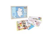 Zabawki drewniane - Barbo Toys Moomin - 4 wooden puzzles - Tammy - 5704976072751