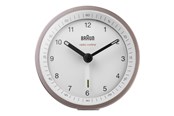 Dekoracje - Braun BC07 - alarm clock - round - quartz - desktop - white/pink - 67099