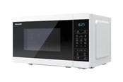 Kuchenka mikrofalowa, mini piekarnik - Sharp YC-MG02E-W - microwave oven with grill - freestanding - white - YC-MG02EW