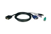 Kabel KVM - Tripp Lite 6ft USB / PS2 Cable Kit for KVM Switches B040 / B042 Series KVMs 6' - keyboard / video / mouse (KVM) cable kit - 1.8 m - P780-006