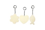 Materialy hobbystyczne - Creativ Company Decorate your Wooden Keychain 3pcs. - 576841