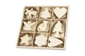 Zawieszki i zaczepy - Creativ Company Decorate your Wooden Christmas Pendants 72st. - 56742