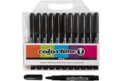 Przybory do pisania i rysowania - Creativ Company Black Jumbo Markers 12 pcs. - 37331