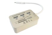 USB hub - LC Power LC-HUB-C-CR USB hub - 3 - USB 3.0 - Biały - LC-HUB-C-CR