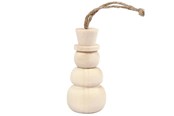Zawieszki i zaczepy  - Creativ Company Wooden Hanger Snowman - 58060