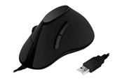 Myszka - LogiLink Ergonomic vertical mouse USB 100dpi black - Vertical mouse - Optyczny - 5 - Czarny - ID0158