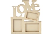 Artykuly Artystyczne & Rzemieslnicze - Creativ Company Photo Frame Love Wood - 574750