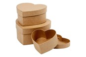 Artykuly Artystyczne & Rzemieslnicze - Creativ Company Hearts Boxes Papier-mache 3pcs. - 263760