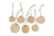 Zawieszki i zaczepy - Creativ Company Wooden Disc with Hanging Eye - 50281