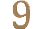 Artykuly Artystyczne & Rzemieslnicze - Creativ Company Number 9 MDF 13cm 1pc. - 56347