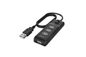 USB hub - Hama USB Hub 4 Ports USB 2.0 480 Mbit/s On/Off Switch USB hub - USB 3.2 - 200118