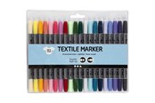 Przybory do pisania i rysowania - Creativ Company Textile Pens - Extra Colors 20pcs. - 34833