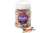 Artykuly Artystyczne & Rzemieslnicze - Creativ Company Heart Beads in Jar 700ml - 69702