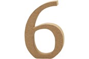 Artykuly Artystyczne & Rzemieslnicze - Creativ Company Number 6 MDF 8cm 1pc. - 56397