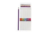 Przybory do pisania i rysowania - Creativ Company Colortime colouring pencils - Purple 12pcs. - 38575