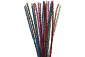 Artykuly Artystyczne & Rzemieslnicze - Creativ Company Chenille Glitter 24pcs. 30cmx6mm - 51648