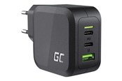 Telefon - Adapter i Ładowarka - Green Cell power adapter - PowerGaN - USB 2 x USB-C - 65 Watt - CHARGC08