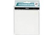 Tasmy i Kleje - Creativ Company 3D Foam Pads White 5x5x2mm 2 Sheets - 24639