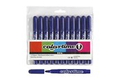 Przybory do pisania i rysowania - Creativ Company Colortime Tusch Markers Blue 12 pcs. - 37355