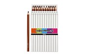 Przybory do pisania i rysowania - Creativ Company Triangular Jumbo colored pencils - Brown 12pcs. - 38180