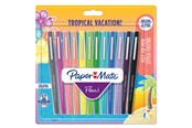 Przybory do pisania i rysowania - Paper Mate Flair Felt Tip Pens | Medium Point (0.7 mm) | Assorted Tropical Vacation Colours | 12 Count - 1951029