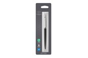 Przybory do pisania i rysowania - Parker Jotter Ballpoint Pen | Bond Street Black with Chrome Trim | Medium Point Blue Ink - 1953207
