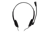 Słuchawki, zestaw słuchawkowy - LogiLink Stereo headset 2x 3.5 mm headphone jack boom microphone eco box - HS0052