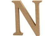 Artykuly Artystyczne & Rzemieslnicze - Creativ Company Letter N MDF 8cm 1pc. - 56373