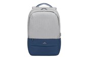 Torba, plecak i pokrowiec na laptopa - RivaCase Prater - 17.3" - Laptop Backpack - 7567 GREY/DARK BLUE