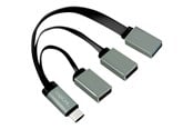 USB hub - LogiLink USB-C™ Hub 2x USB 2.0 AF + 1x USB 3.0 AF USB hub - 3 - Szary - UA0315