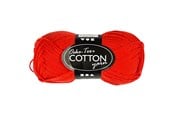 Przedza i akcesoria - Creativ Company Cotton yarn Red 50gr 170m - 431080