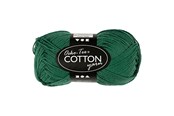 Przedza i akcesoria - Creativ Company Cotton yarn Dark green 50gr 170m - 431290