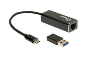 Adapter Sieciowy (karta sieciowa, serwer druku, itp.) - Inter-Tech IT-732 USB Type C LAN Adapter - 88885593