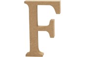 Artykuly Artystyczne & Rzemieslnicze - Creativ Company Letter F MDF 13cm 1pc. - 56315