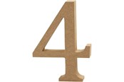 Artykuly Artystyczne & Rzemieslnicze - Creativ Company Number 4 MDF 13cm 1pc. - 56342