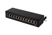 Akcesoria sieciowe - LogiLink Cat.6 Patch Panel 12 ports shielded Desktop black - NP0017