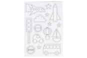 Artykuly Artystyczne & Rzemieslnicze - Creativ Company Color your own Magnets - Transport - 51235