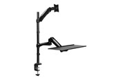 Uchwyt na monitor - LogiLink Sit-stand workstation monitor desk mount 13–27" - BP0030