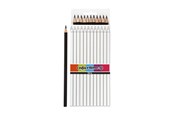 Przybory do pisania i rysowania - Creativ Company Triangular colored pencils - Black 12pcs. - 38581
