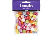 Kreatywne gry - Creativ Company Plastic Beads Heart 125ml - 697020