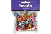 Kreatywne gry - Creativ Company Beads Rainbow Multi Mix - 699841