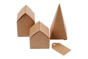 Artykuly Artystyczne & Rzemieslnicze - Creativ Company Houses and Trees Cardboard Set - 29040